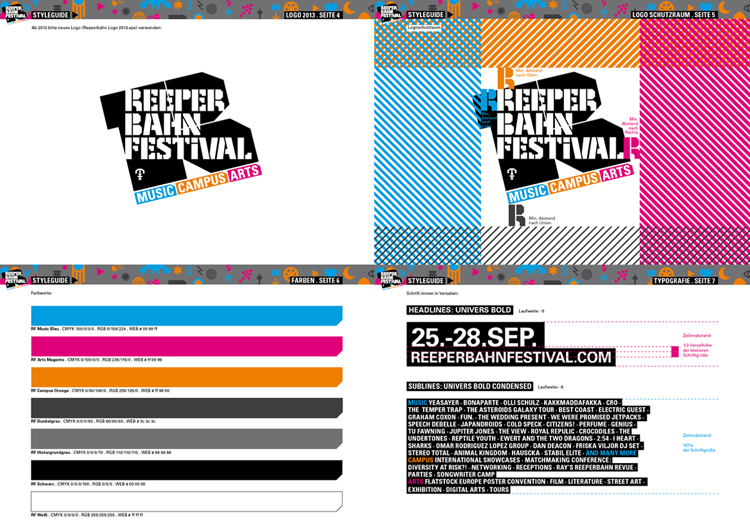 Reeperbahn Festival. Corporate Design 2013. 2