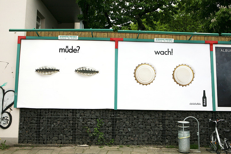 fritz-kola. müde Plakatkampagne. 3