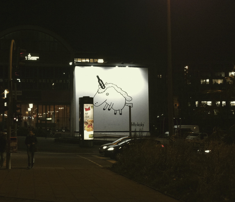 fritz-kola. Riesenposter - Kunstverein Hamburg. 9