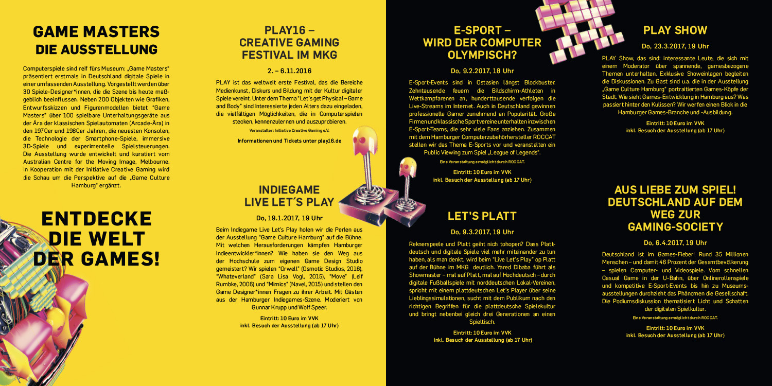 Museum fuer Kunst & Gewerbe. Game Masters. 5