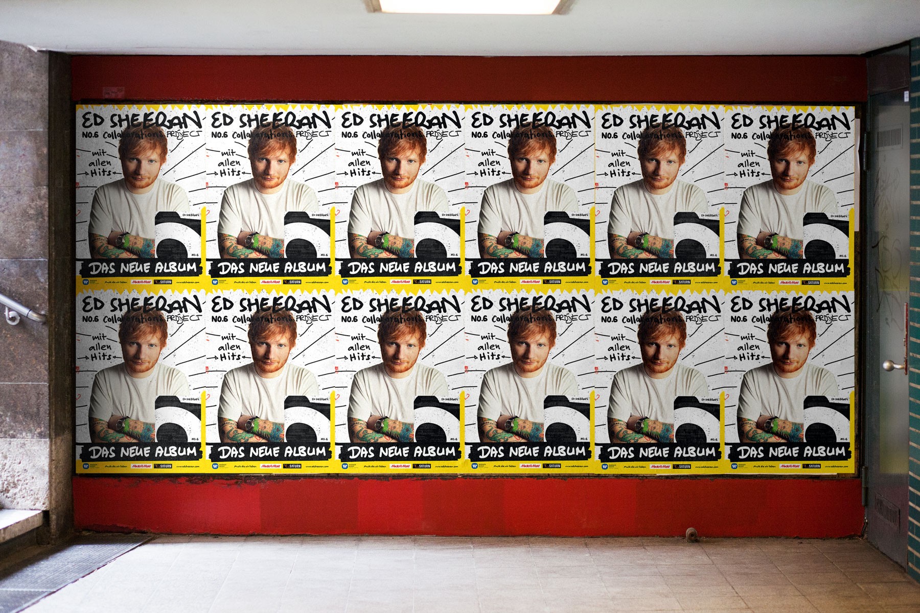 Ed Sheeran. Plakatkampagne. 2