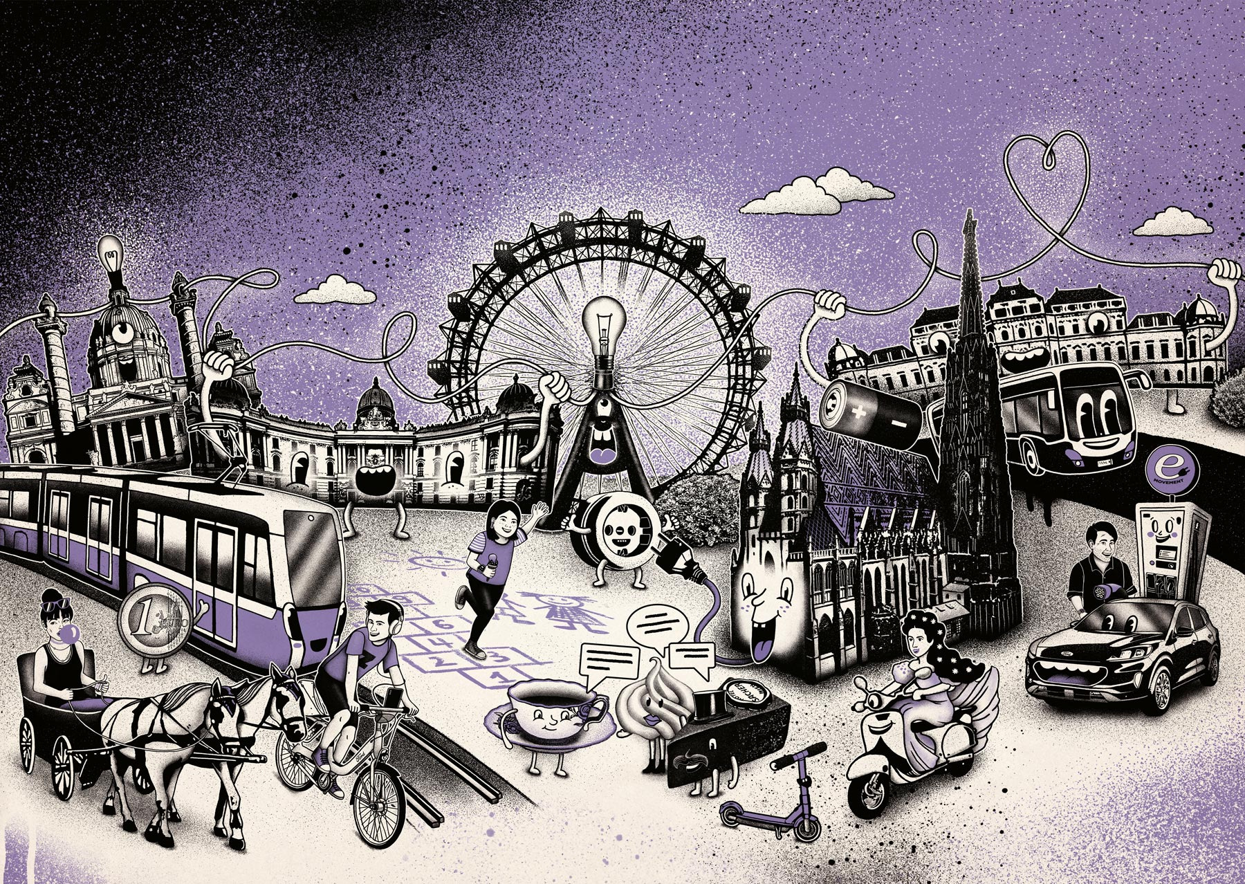 Ford. e-Movement Illustrations. 3