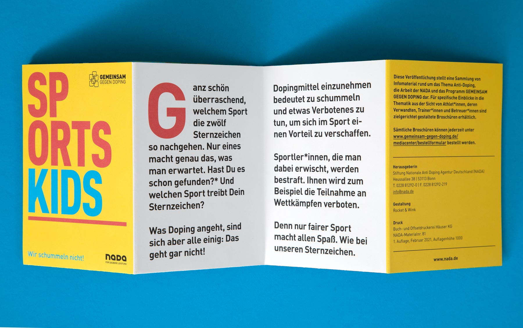 NADA. Infobroschueren 2021. 24