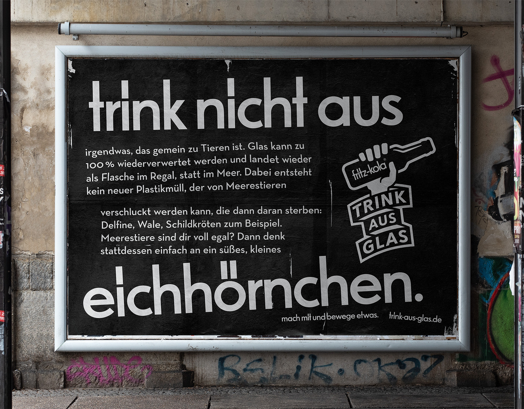 fritz-kola. trink aus glas. 2