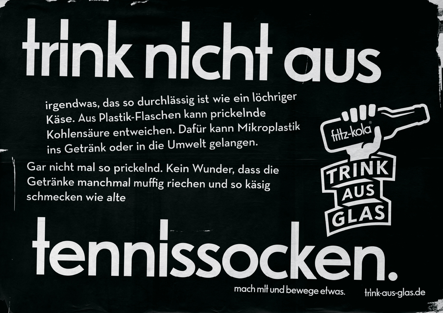 fritz-kola. trink aus glas. 8