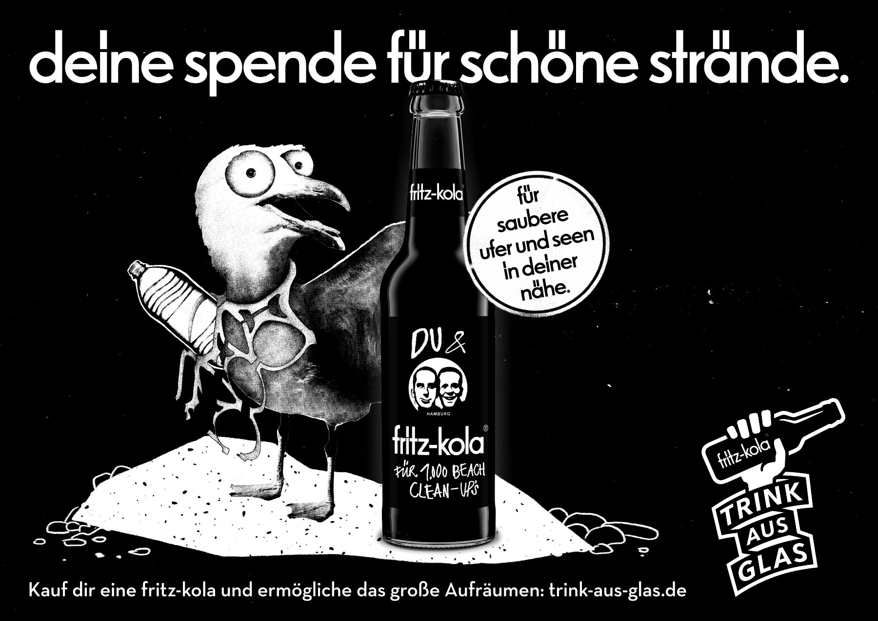 fritz-kola. trink aus glas. 16