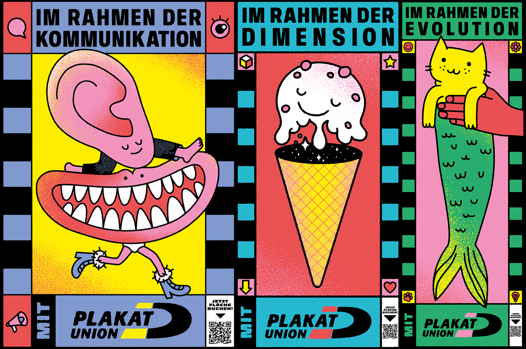 Plakat Union. Im Rahmen der Kommunikation. Kampagne. 7