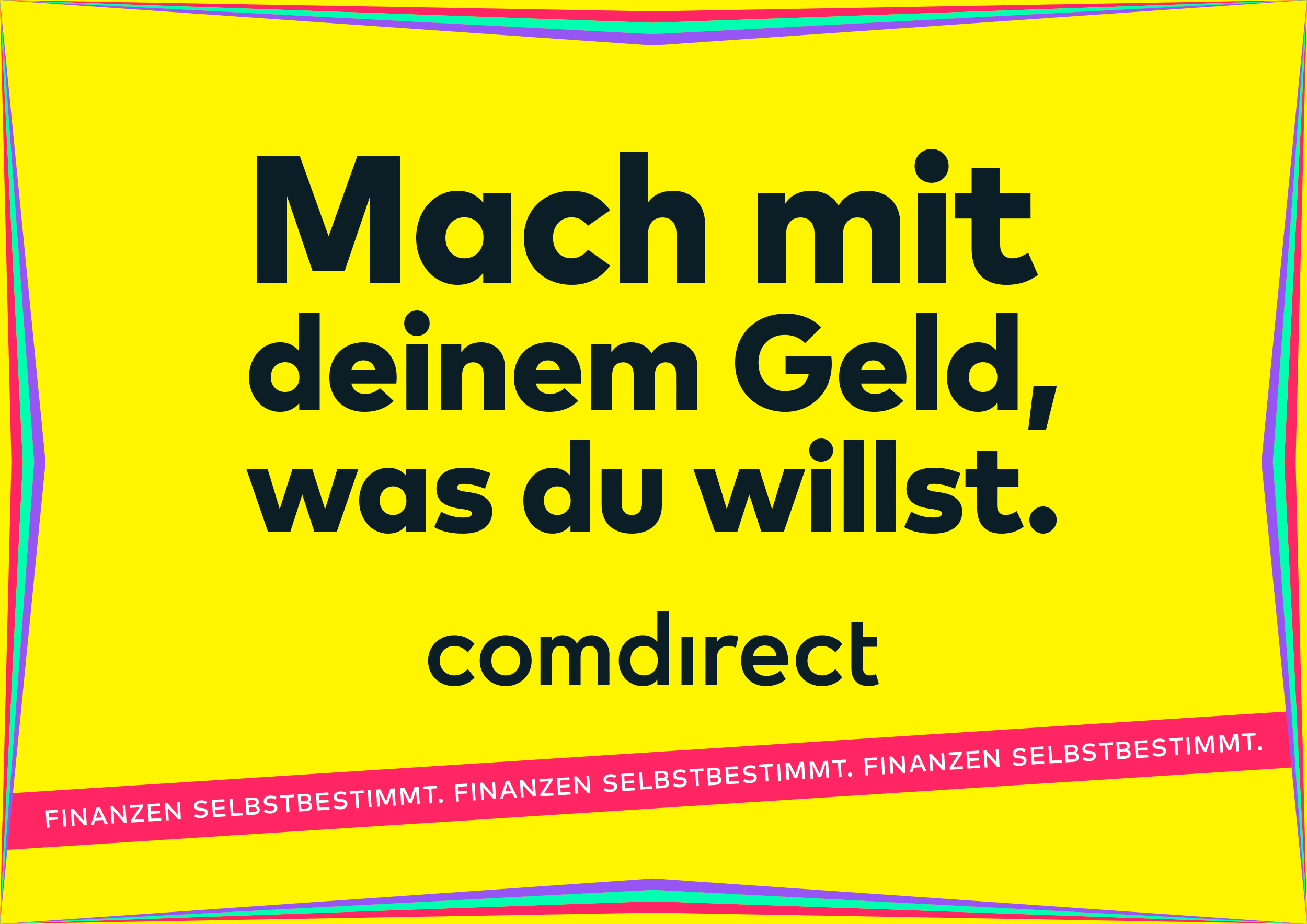 comdirect. Finanzen selbstbestimmt. Kampagne. 12