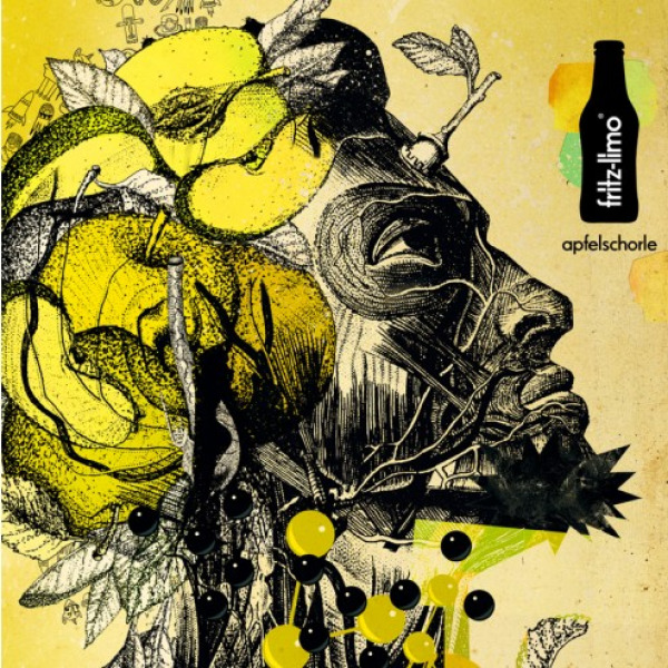Aufgabenstellung: Werbe-/Lead-Kampagne, Illustration | Kunde: fritz-kola | Jahr: 2013 | Projekt: fritz-kola. Anatomie des Geschmacks.