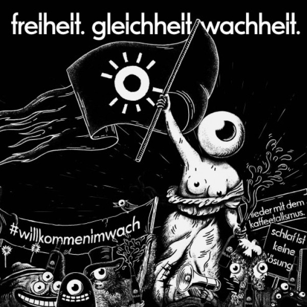 Aufgabenstellung: Werbe-/Lead-Kampagne, Illustration | Kunde: fritz-kola | Jahr: 2018 | Projekt: fritz-kola. freiheit. gleichheit. wachheit.