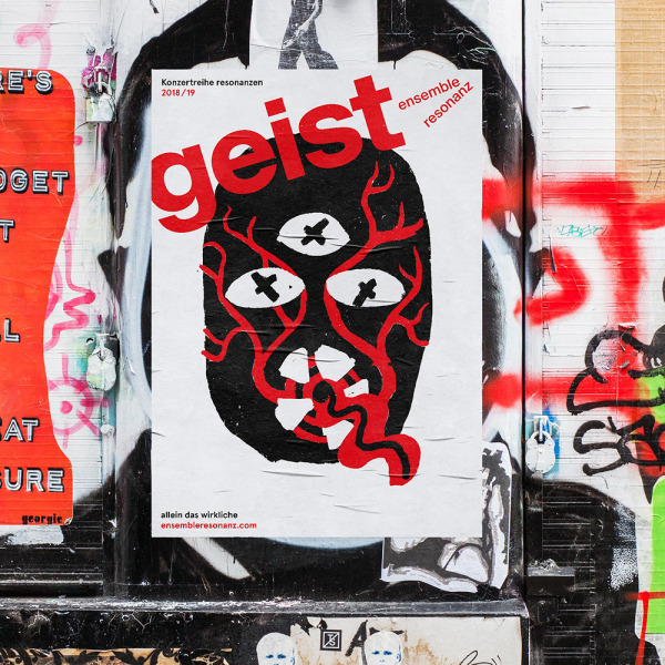  Aufgabenstellung: Corporate Design / Identity Design, Kunst & Illustration | Kunde: Ensemble Resonanz | Jahr: 2019 | Projekt: Ensemble Resonanz. Spielzeit 2019/20.