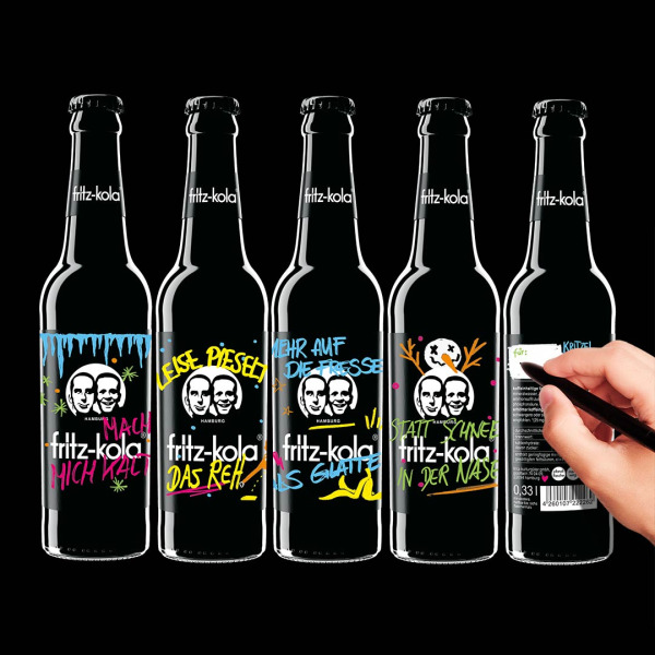  Aufgabenstellung: Kunst & Illustration, Verpackungsdesign | Kunde: fritz-kola | Jahr: 2019 | Projekt: fritz-kola. kritzeledition.