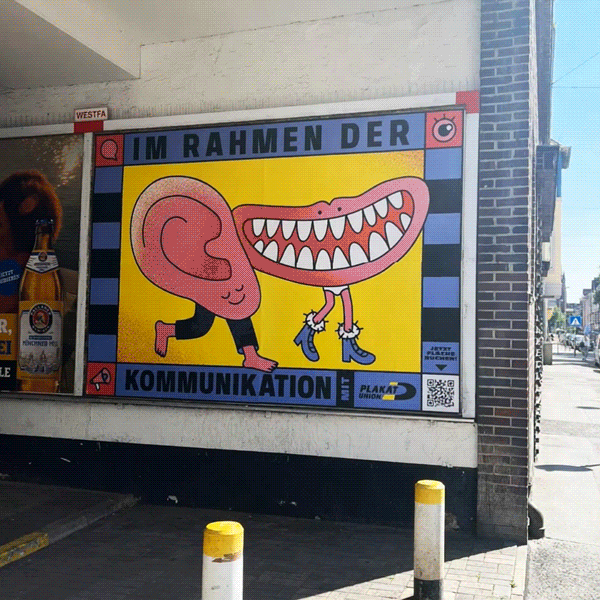  Aufgabenstellung: 360° Brand Communication, Kunst & Illustration | Kunde: Plakat Union | Jahr: 2025 | Projekt: Plakat Union. Im Rahmen der Kommunikation. Kampagne.