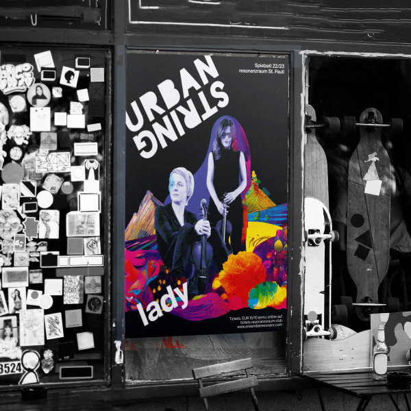  Aufgabenstellung: Corporate Design / Identity Design, Kunst & Illustration | Kunde: Ensemble Resonanz | Jahr: 2022 | Projekt: Urban String. Spielzeit 22/23